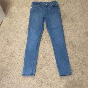 Blue jeans, size 10, worn but in good condition!